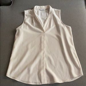 Lightly worn white/cream Calvin Klein top